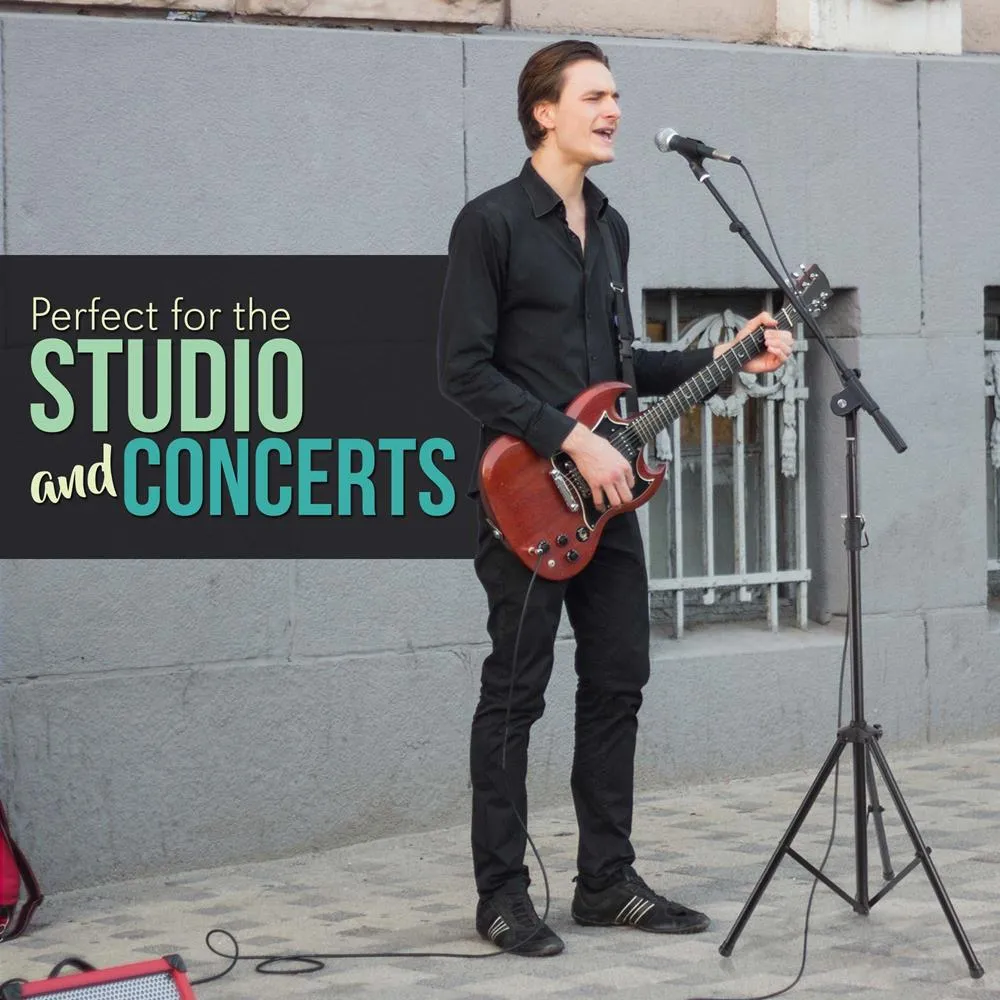 2 Pcs. Heavy-Duty Tripod Boom Microphone Stand - Height Adjustable And Boom Extendable Mic Stand