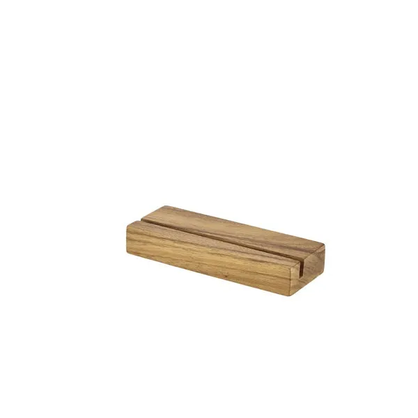 Acacia Wood Menu Stand 20 x 3.2 x 7.5cm
