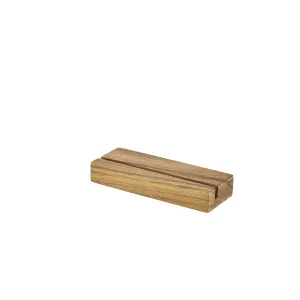 Acacia Wood Menu Stand 20 x 3.2 x 7.5cm