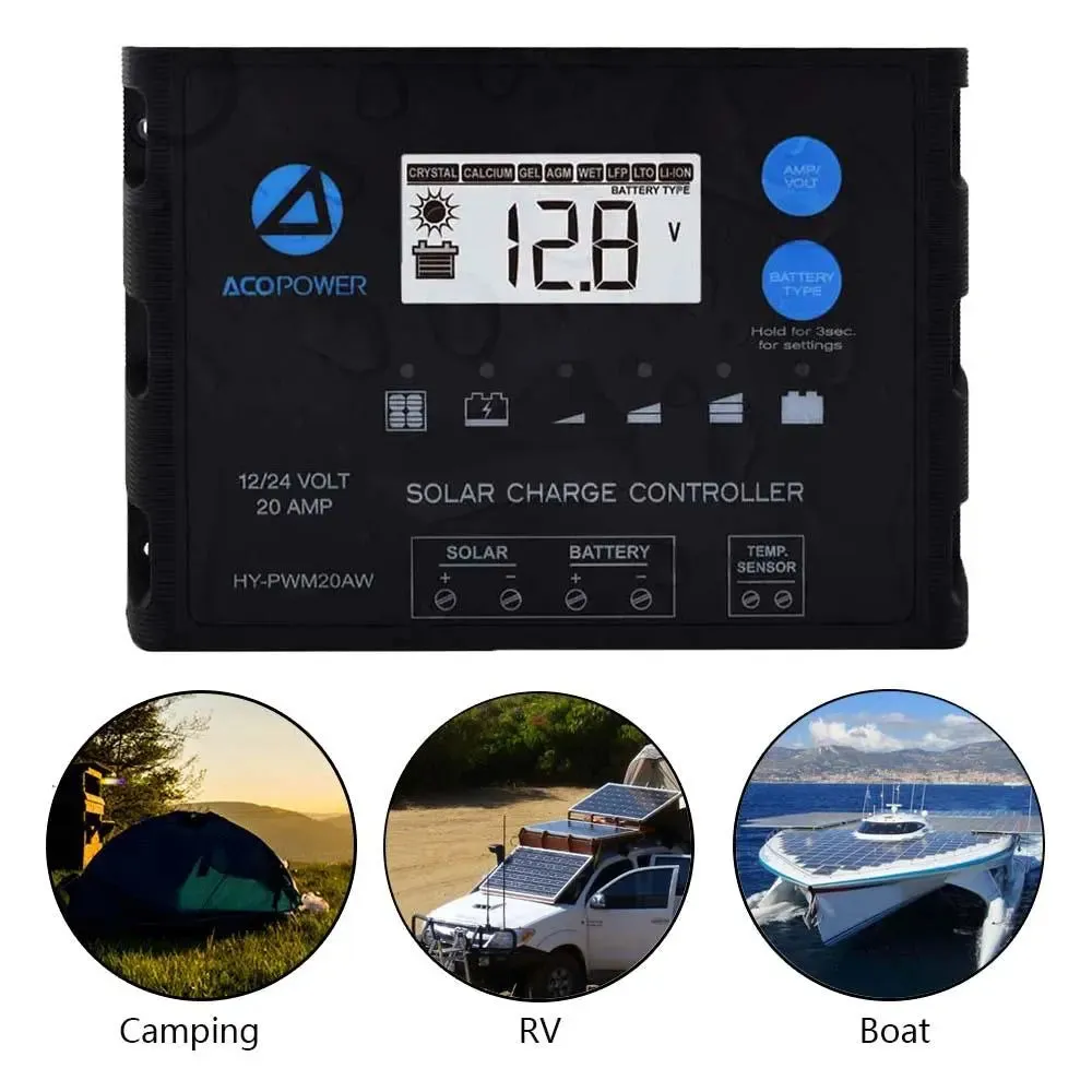 ACOPOWER ProteusX 20A PWM Charge Controller-Solar Charge Controller