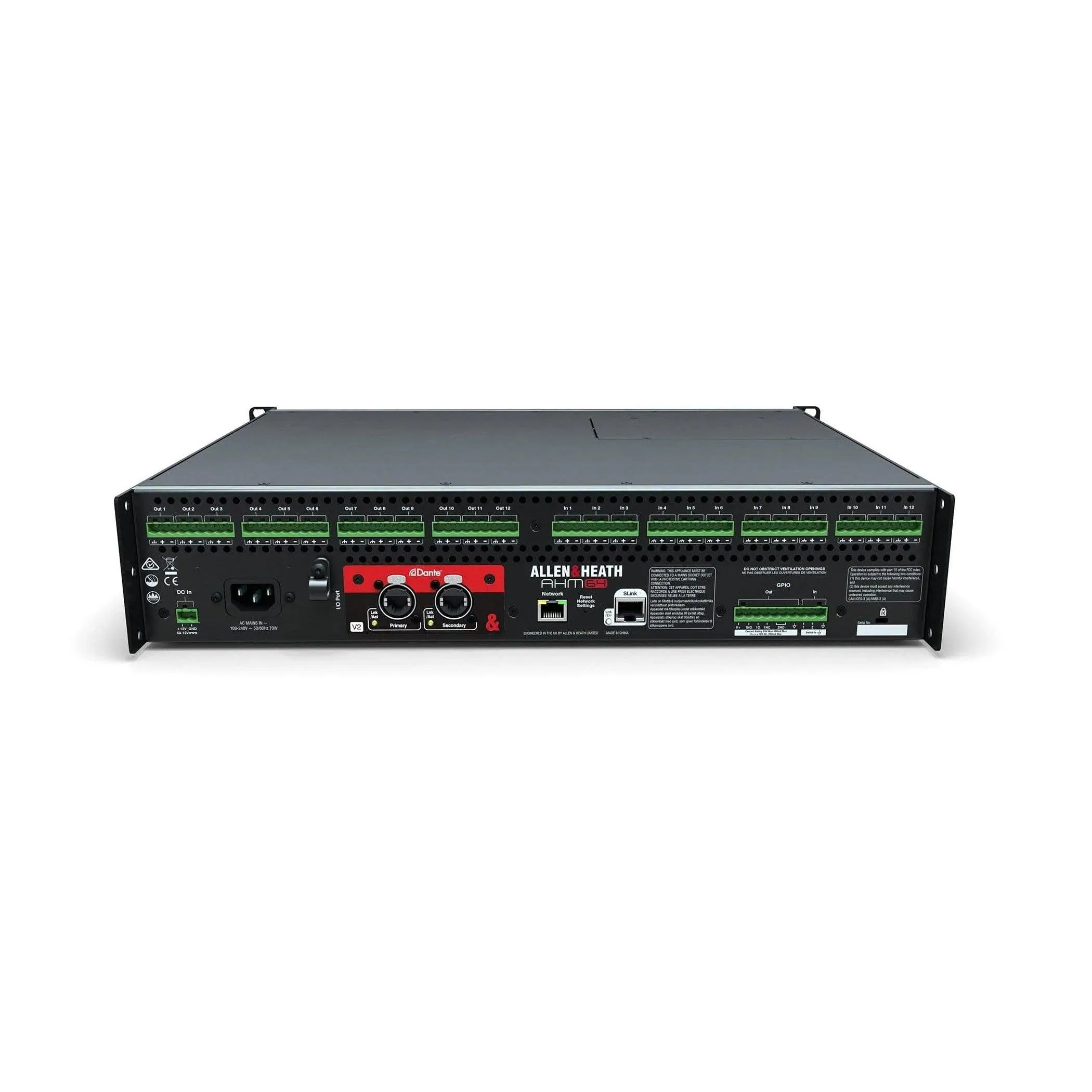Allen & Heath AHM-6464x64 Audio Matrix Processor