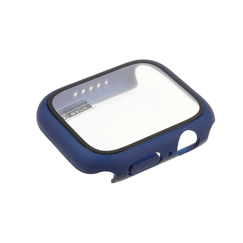 Apple Watch (41mm) matte cover with tempered glass - Navy Blue