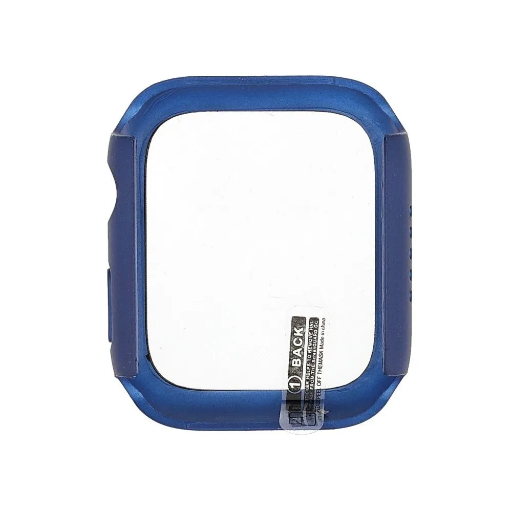 Apple Watch (41mm) matte cover with tempered glass - Navy Blue