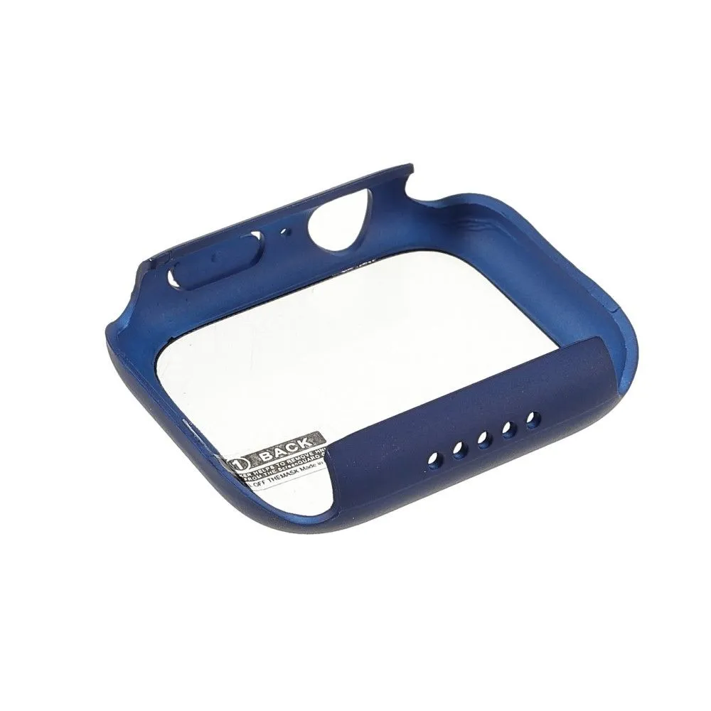 Apple Watch (41mm) matte cover with tempered glass - Navy Blue