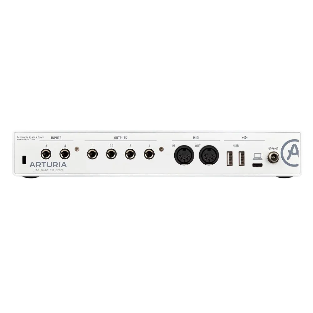Arturia MiniFuse 4 Portable 4x4 USB Audio/MIDI Interface (White)