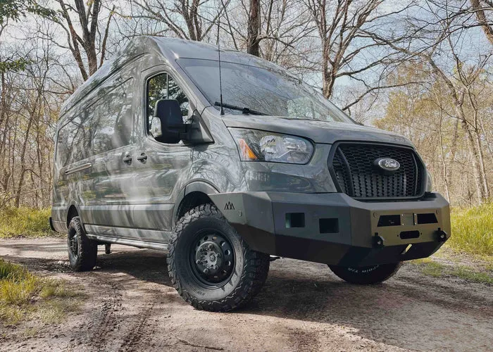 Backwoods Adventure Mods Ford Transit 2020  Front Bumper No Bull Bar