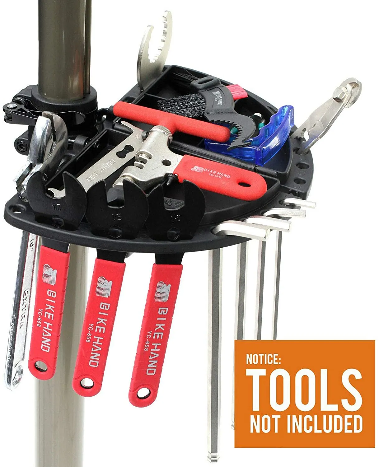 Bike Hand Repair Stand Tripod with Magnetic Tool Tray