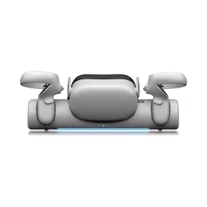 BluPebble Elite Charging Station for Meta Quest 2 – Fast Wireless Dock with Magnetic USB-C Connector
