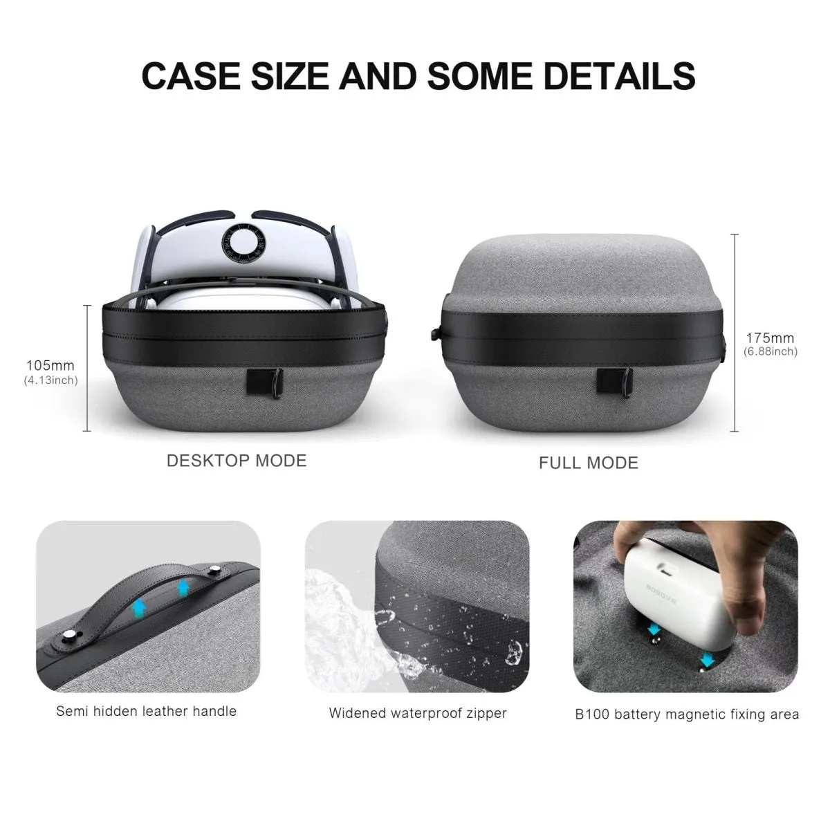 BOBOVR C3 Case for BOBOVR S3 Pro | for Meta Quest 3