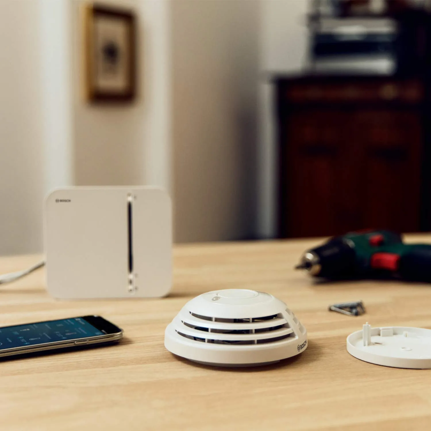 Bosch Smart Home Smoke Detector - White