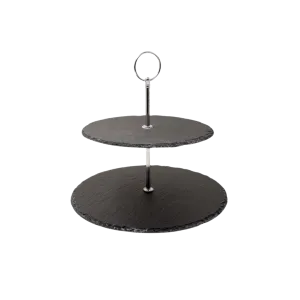 CAKE STAND X2 25X25X24CM