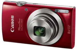Canon PowerShot ELPH 180 20 Megapixel Red Digital Camera - 1096C001
