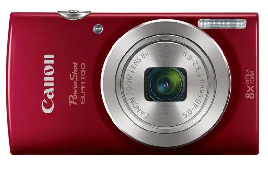 Canon PowerShot ELPH 180 20 Megapixel Red Digital Camera - 1096C001