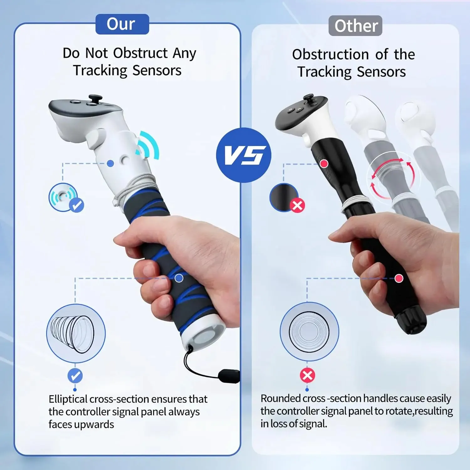 Controller Extension Grips for Quest 3S/ Quest 3