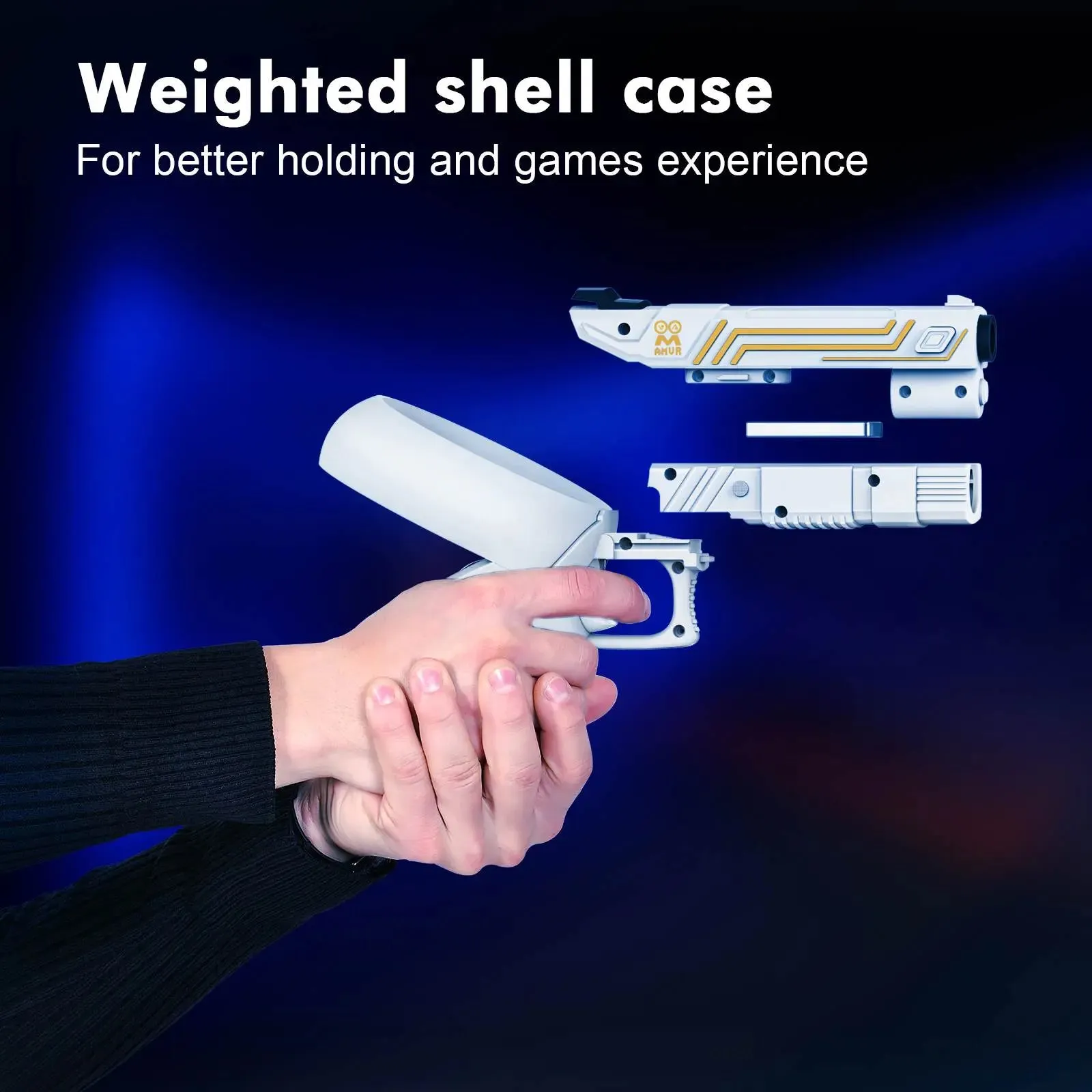 Controller Pistol Grip Gun Accessories for Quest 2