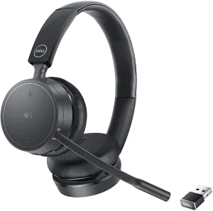 Dell Pro Wireless Headset - WL5022, Bluetooth, Adjustable Headband, Black- DELL-WL5022