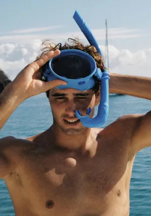 Dive Mask and Snorkel Set - Immersion Blue