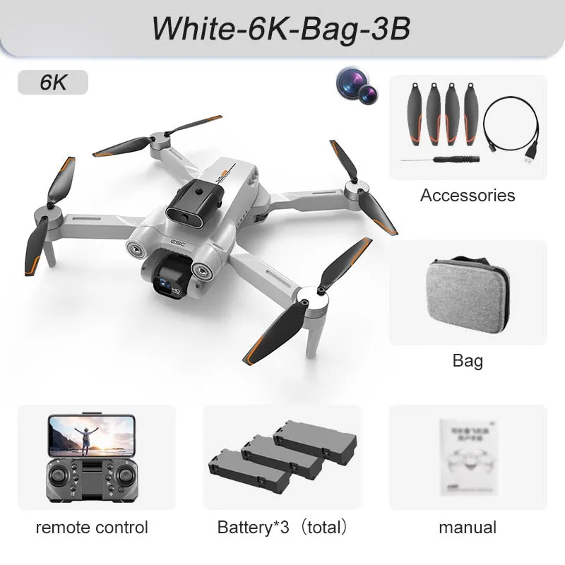 Drone 4k Professional 8K HD Camera Obstacle Avoidance Aerial Photography Brushless Foldable Quadcopter 3km
