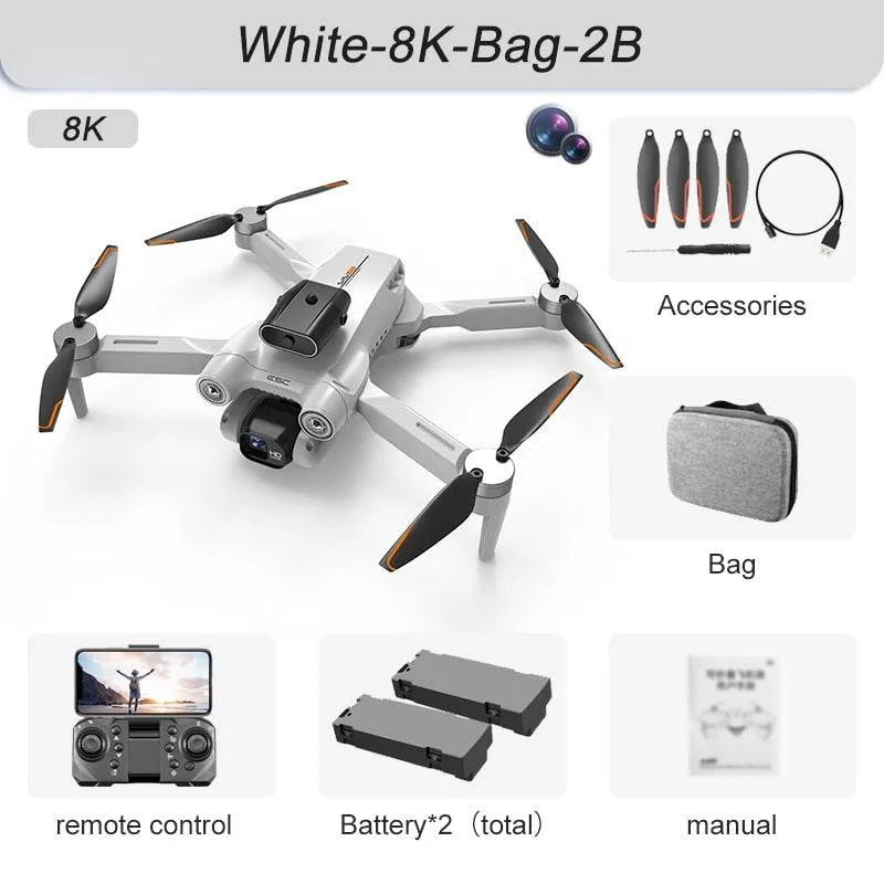 Drone 4k Professional 8K HD Camera Obstacle Avoidance Aerial Photography Brushless Foldable Quadcopter 3km