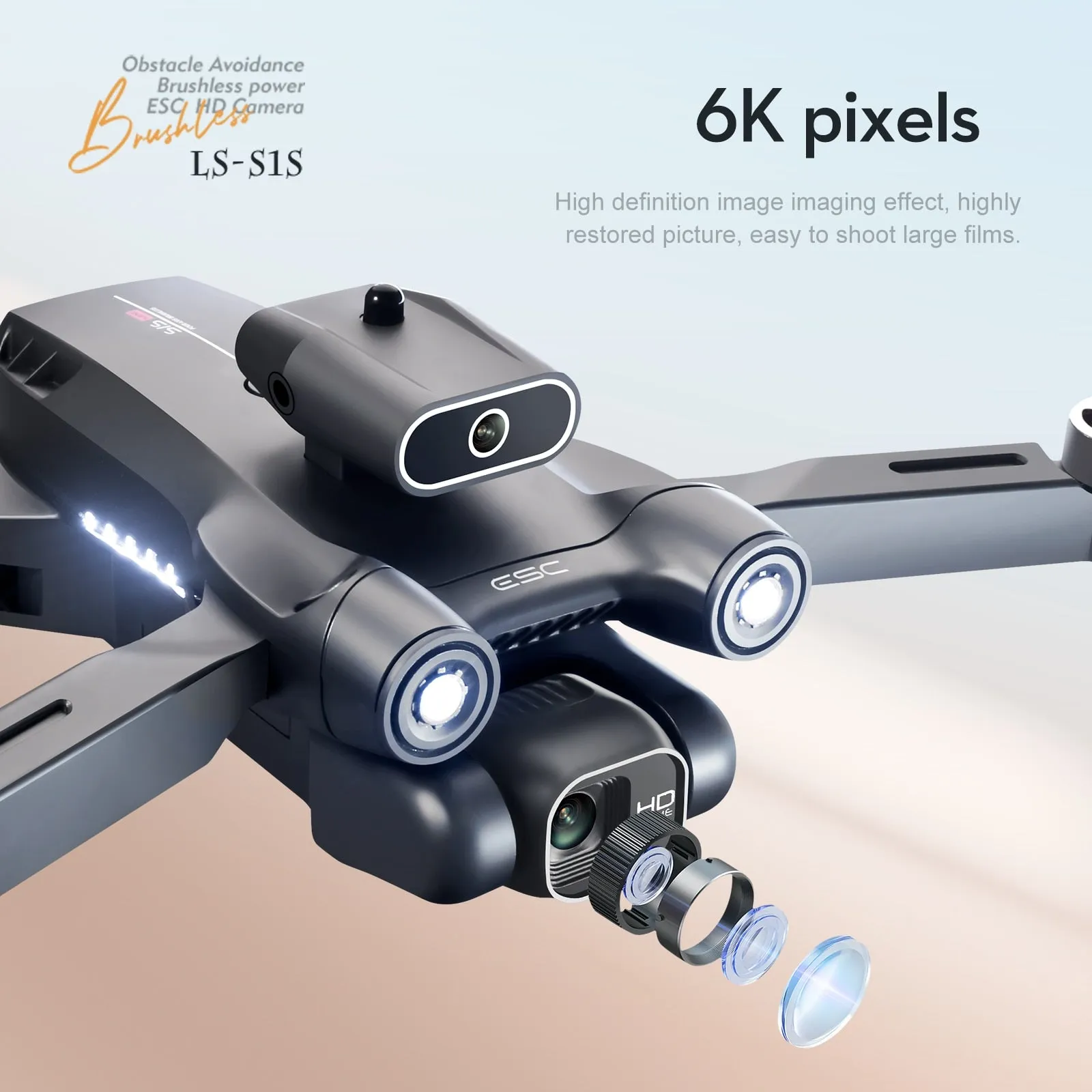 Drone 4k Professional 8K HD Camera Obstacle Avoidance Aerial Photography Brushless Foldable Quadcopter 3km