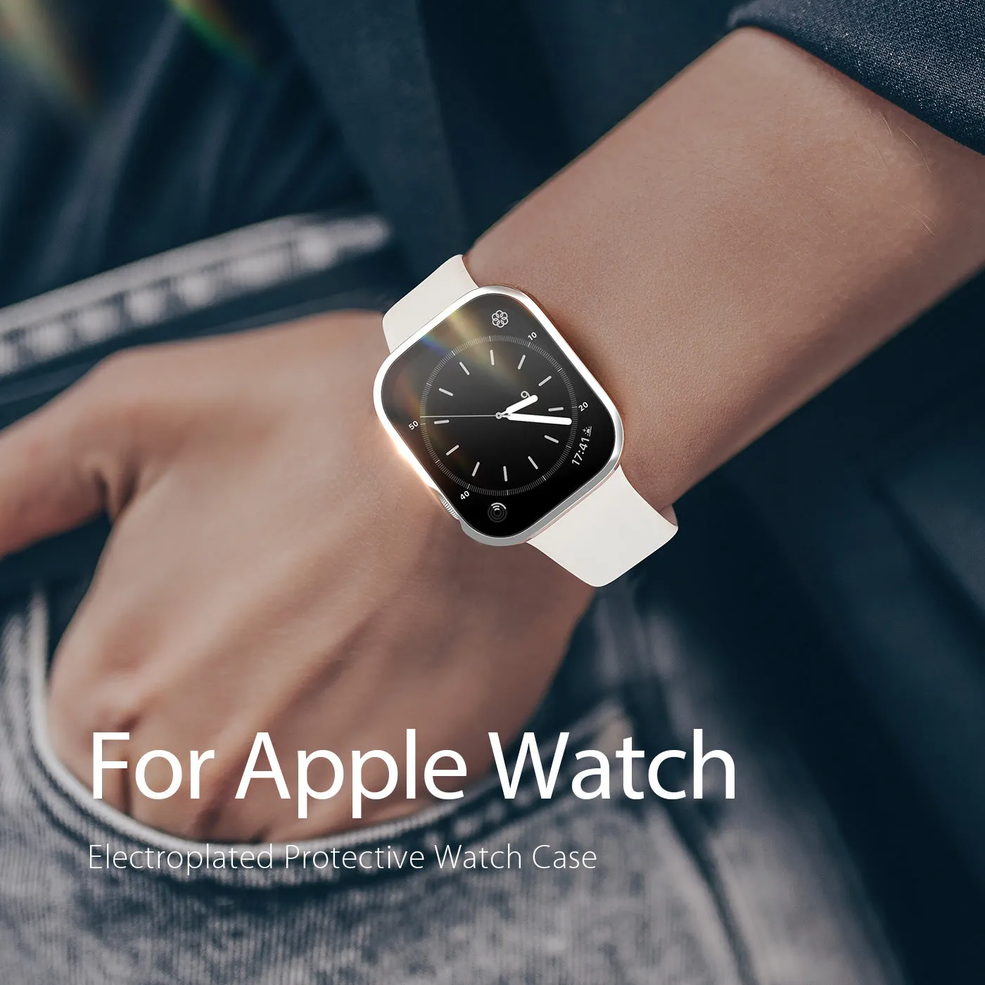 DUX DUCIS Hamo Hard PC Case for Apple Watch Series 4 / 5 / 6 - 44MM - Silver