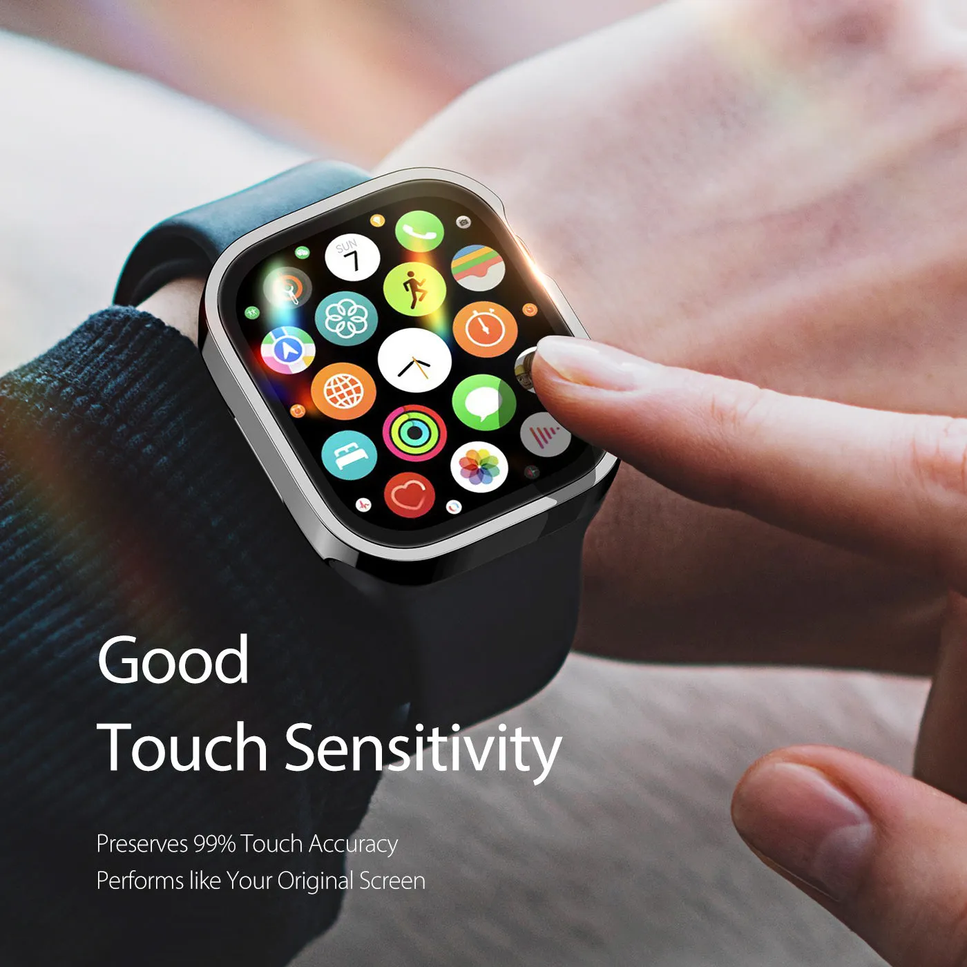 DUX DUCIS Hamo Hard PC Case for Apple Watch Series 7-41MM - Black
