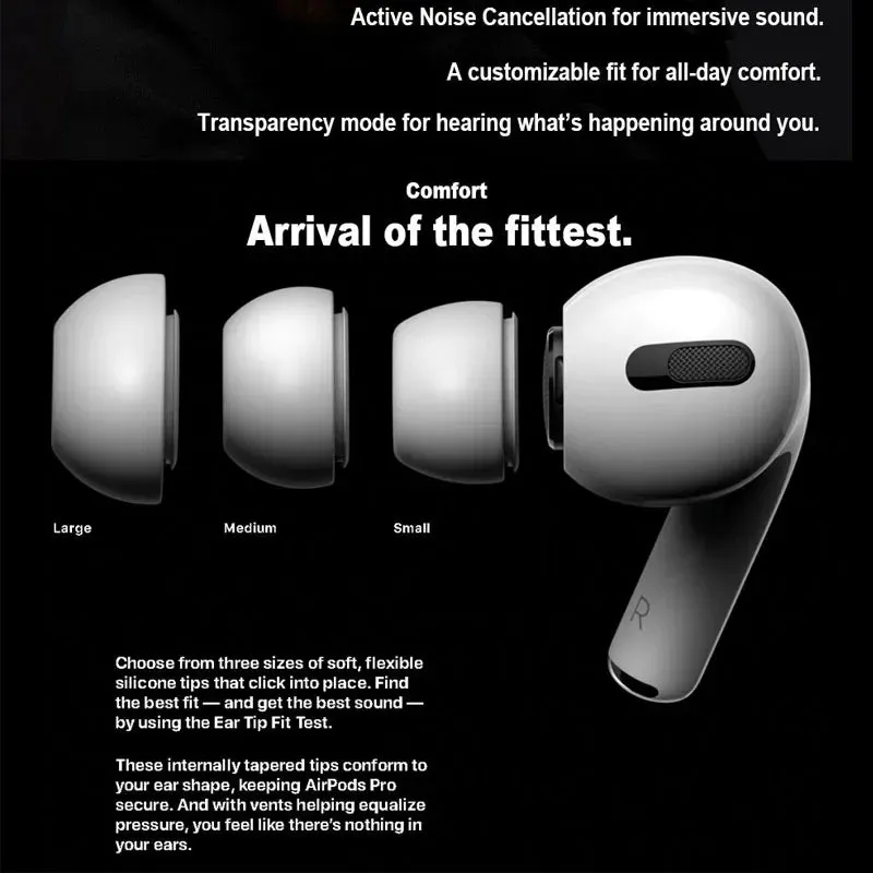 Earpods Pro Original Wireless Charging Active Noise Cancellation ANC (White)