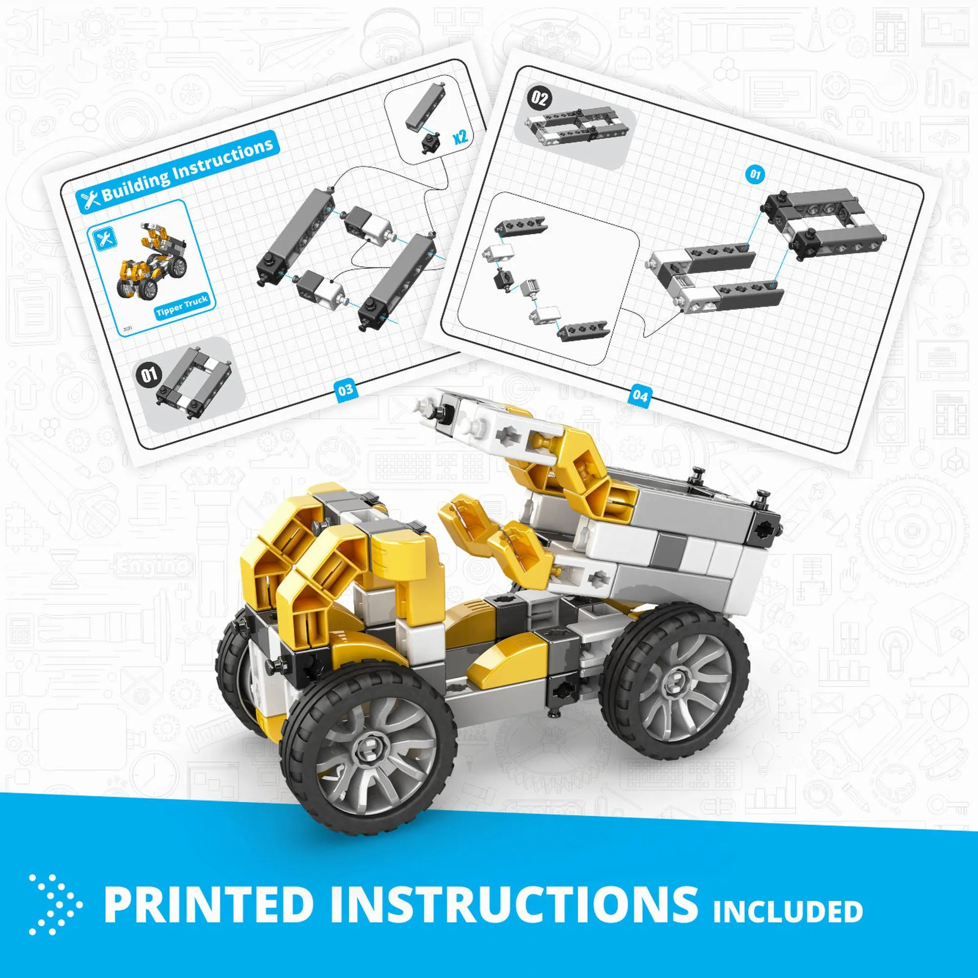 Engino Inventor Mechanics “Tipper Truck” With 5 Bonus Models