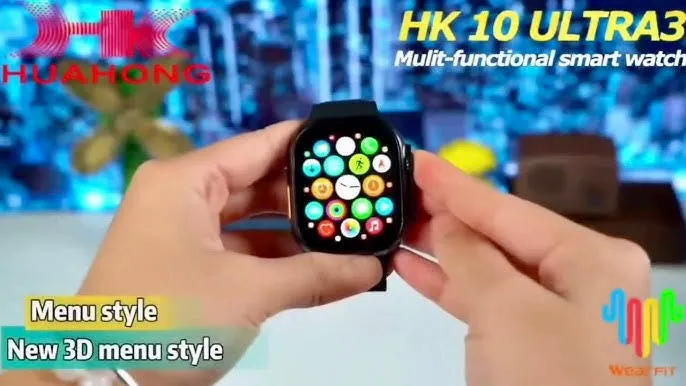 HK 10 Ultra 3 AMOLED ChatGPT Smartwatch {1:1 Apple Clone Latest 2024 Edition Model}