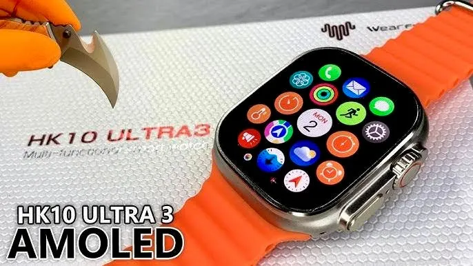 HK 10 Ultra 3 AMOLED ChatGPT Smartwatch {1:1 Apple Clone Latest 2024 Edition Model}