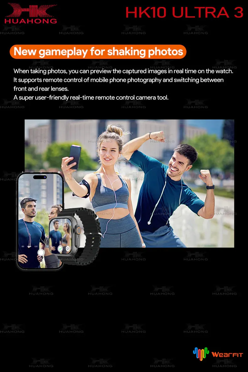 HK 10 Ultra 3 AMOLED ChatGPT Smartwatch {1:1 Apple Clone Latest 2024 Edition Model}