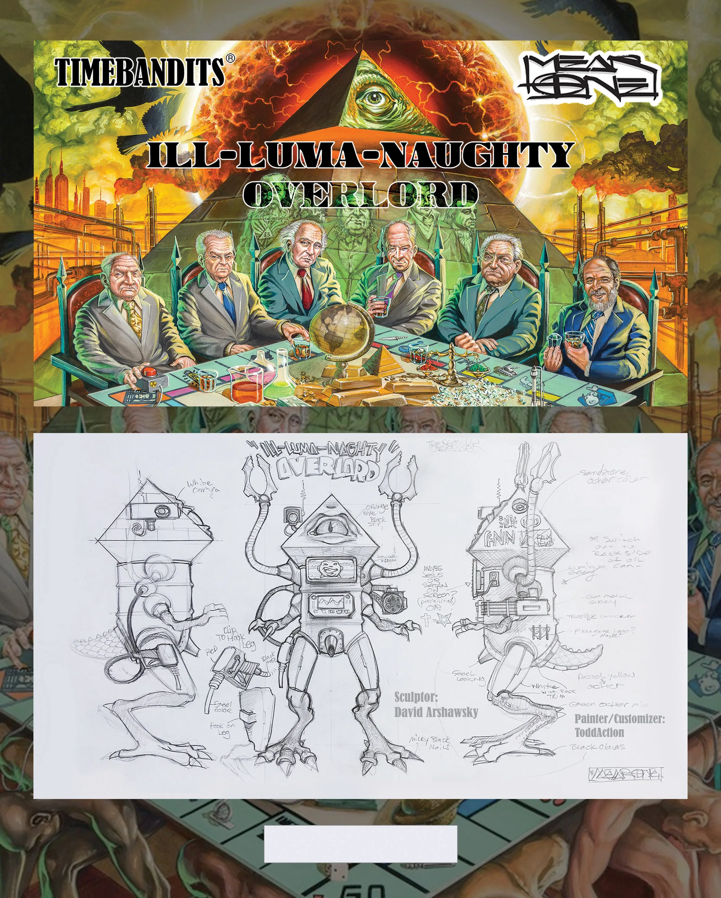 ILL-LUMA-NAUGHTY OVERLORD by Mear One x TIMEBANDITS
