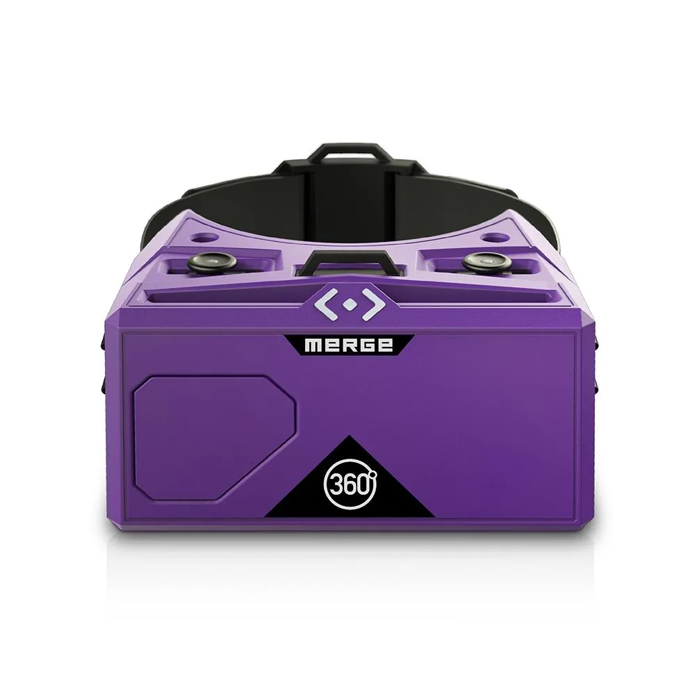 Merge VR Mobile AR/VR Headset & Holographic Cube Bundle (Pulsar Purple)