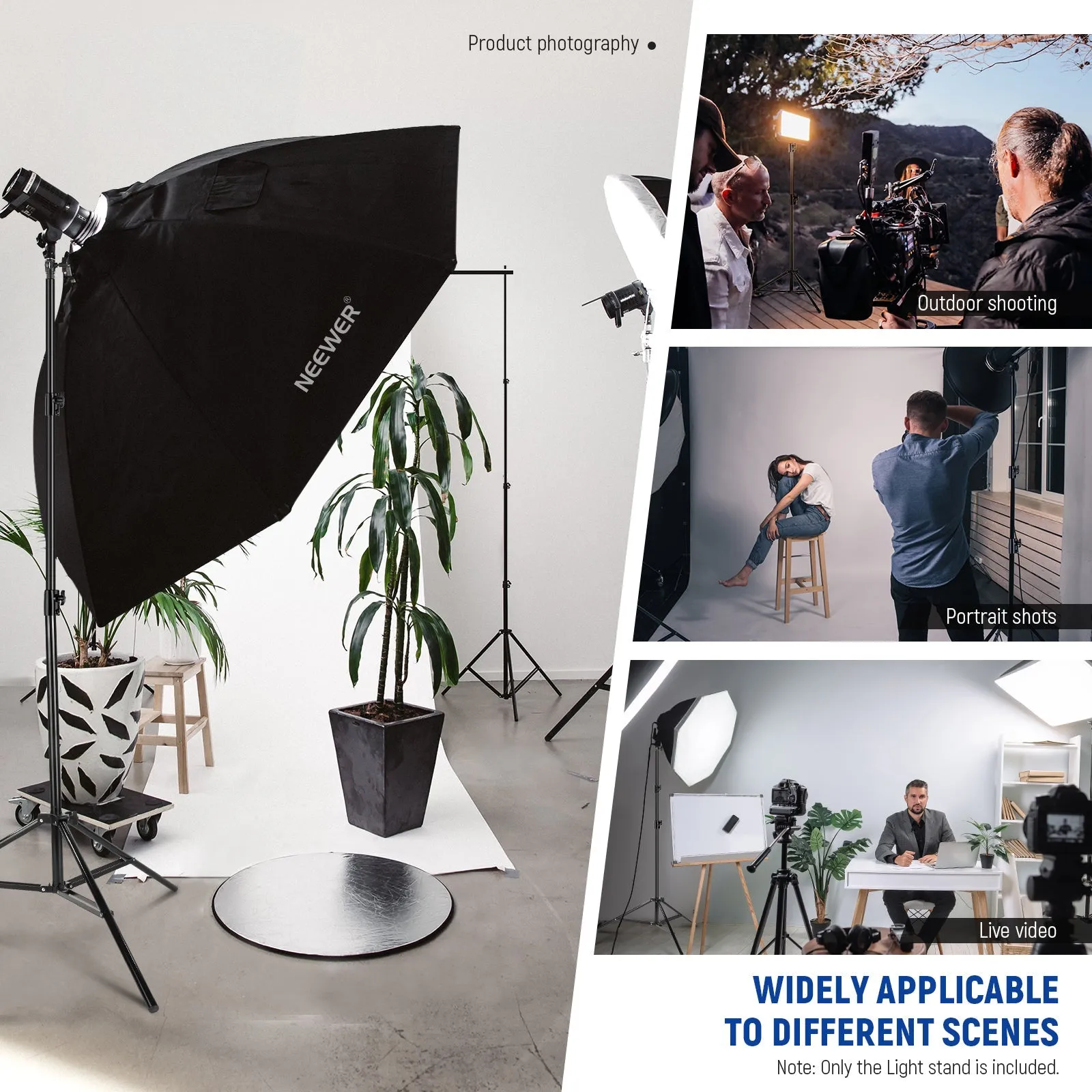 NEEWER ST-280AC 9.2ft/2.8m Air Cushioned Light Stand