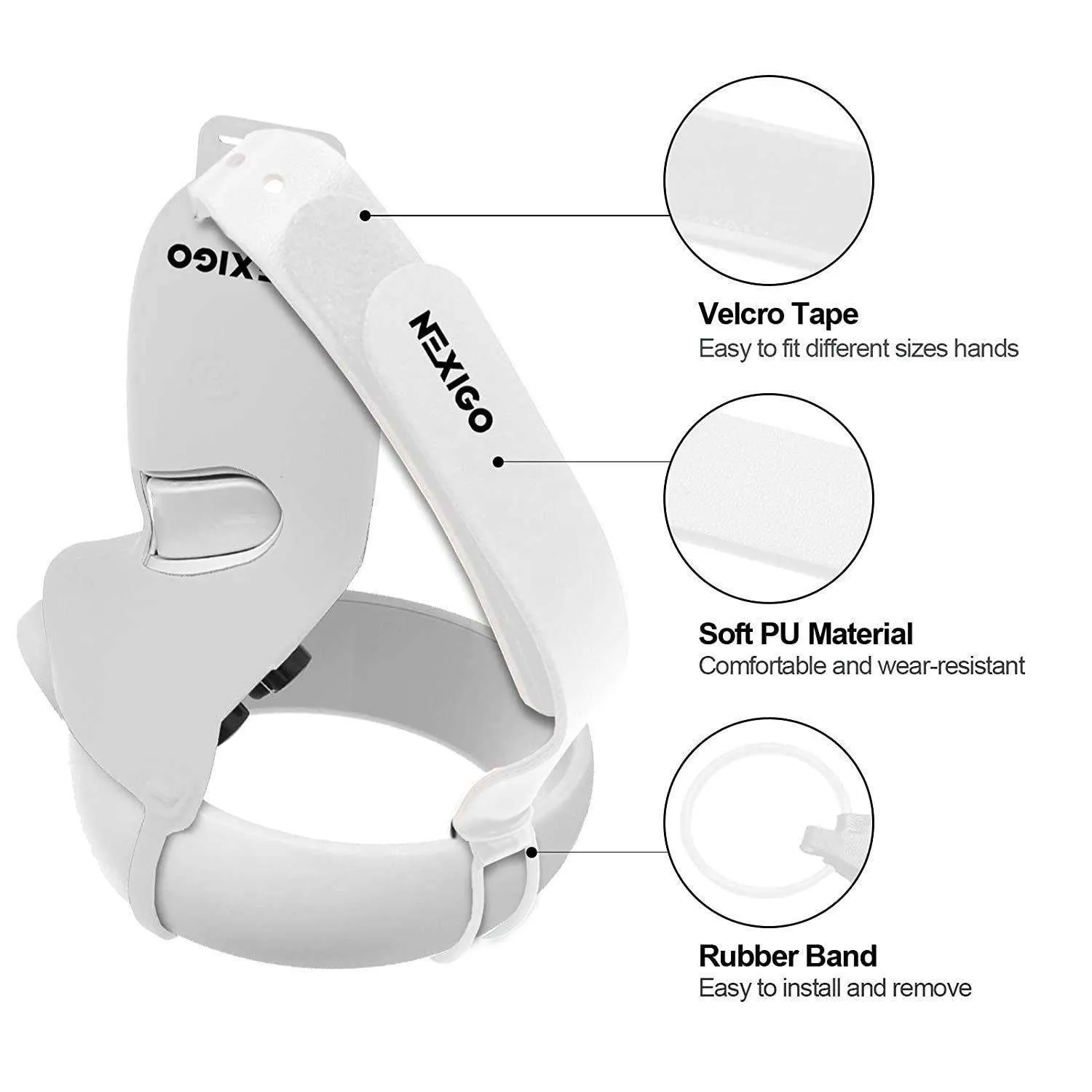 NexiGo Controller Grip Cover with Strip for Meta/Oculus Quest 2