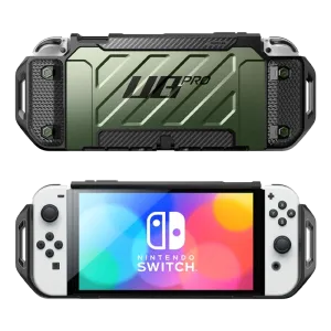 Nintendo Switch OLED Unicorn Beetle PRO Dockable Grip Case-Dark Green