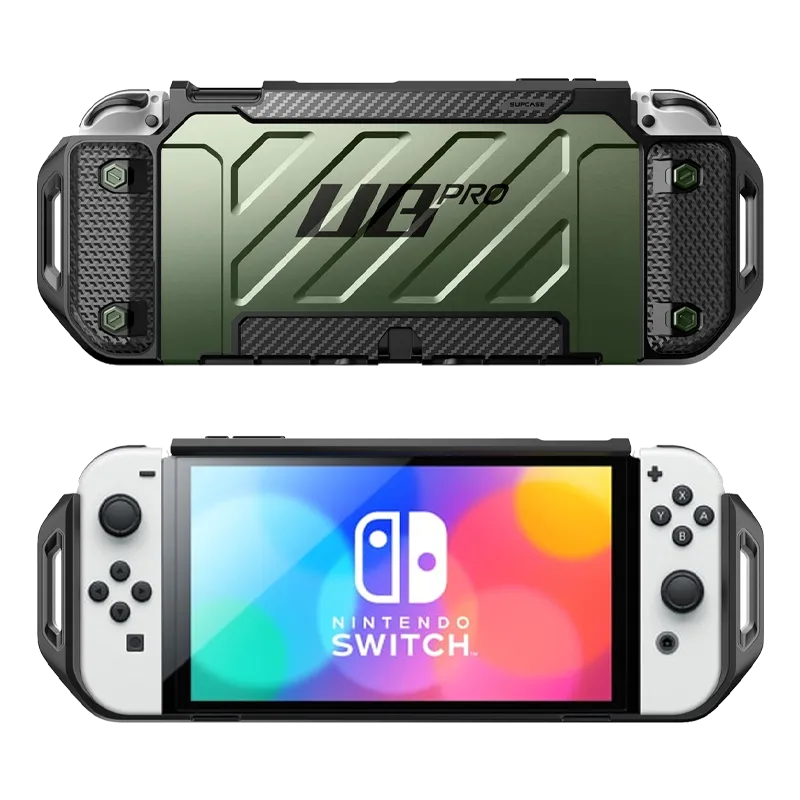 Nintendo Switch OLED Unicorn Beetle PRO Dockable Grip Case-Dark Green