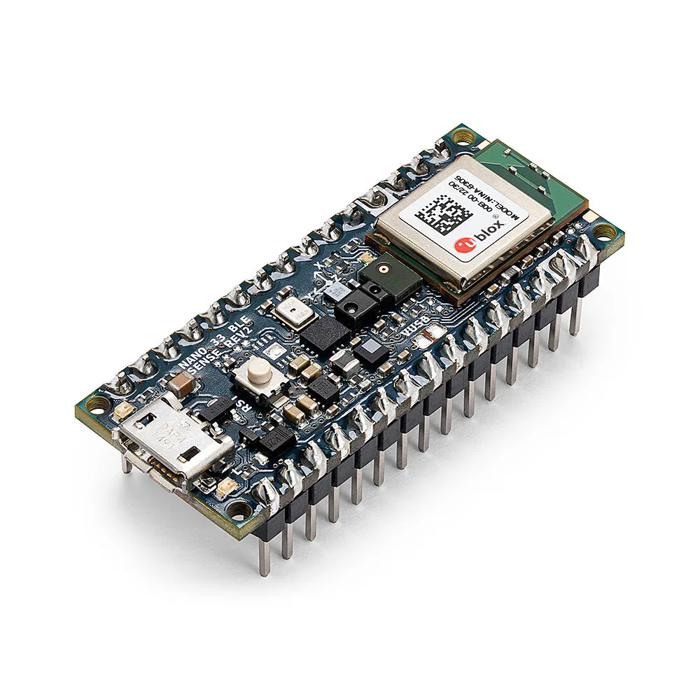 Original Arduino Nano BLE Sense Rev2 with headers