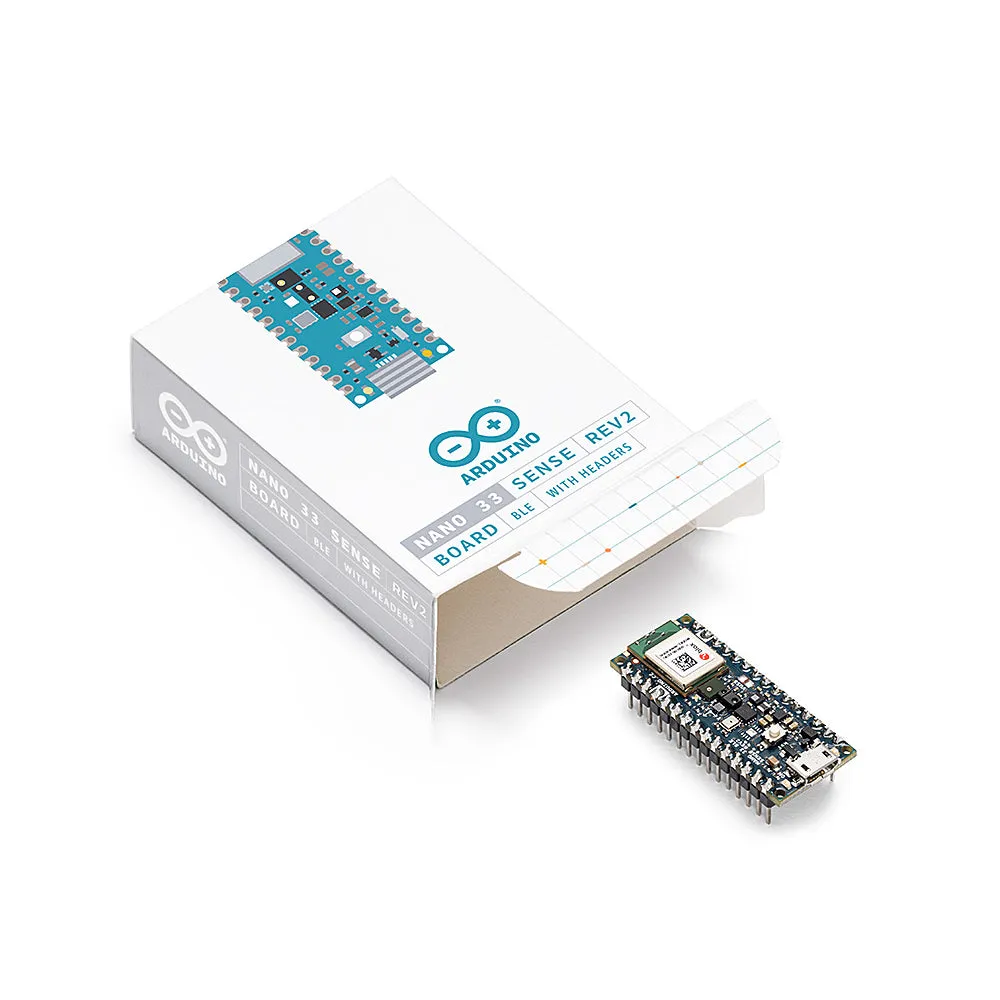 Original Arduino Nano BLE Sense Rev2 with headers