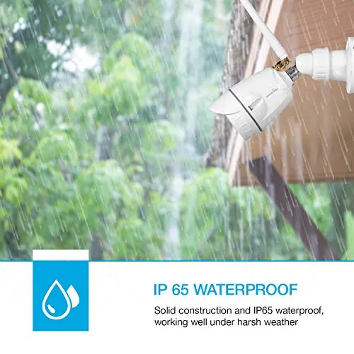 Outdoor Security Camera, Wansview 1080P WiFi Home Surveillance Waterproof Camera with Night Vision, Motion Detection, Remote Access, Works with Alexa-W4
