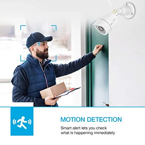 Outdoor Security Camera, Wansview 1080P WiFi Home Surveillance Waterproof Camera with Night Vision, Motion Detection, Remote Access, Works with Alexa-W4