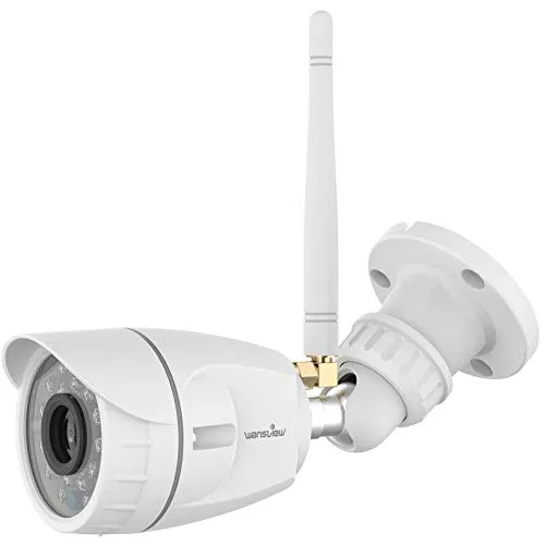 Outdoor Security Camera, Wansview 1080P WiFi Home Surveillance Waterproof Camera with Night Vision, Motion Detection, Remote Access, Works with Alexa-W4