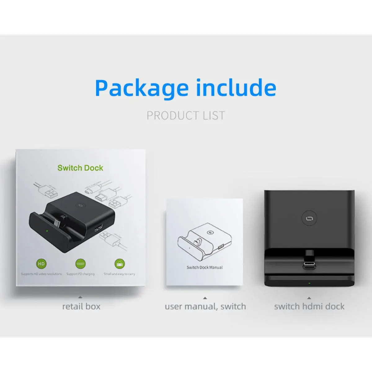 Portable Switch Charging TV Dock (Type-C)