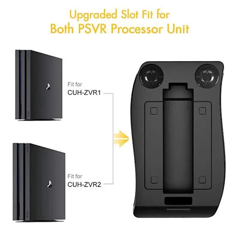 PS4 VR Charger Stand (Headset Dock   2 Move Controllers): Tangle-Free VR