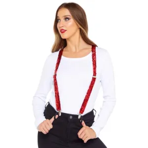 Red Sequin Braces