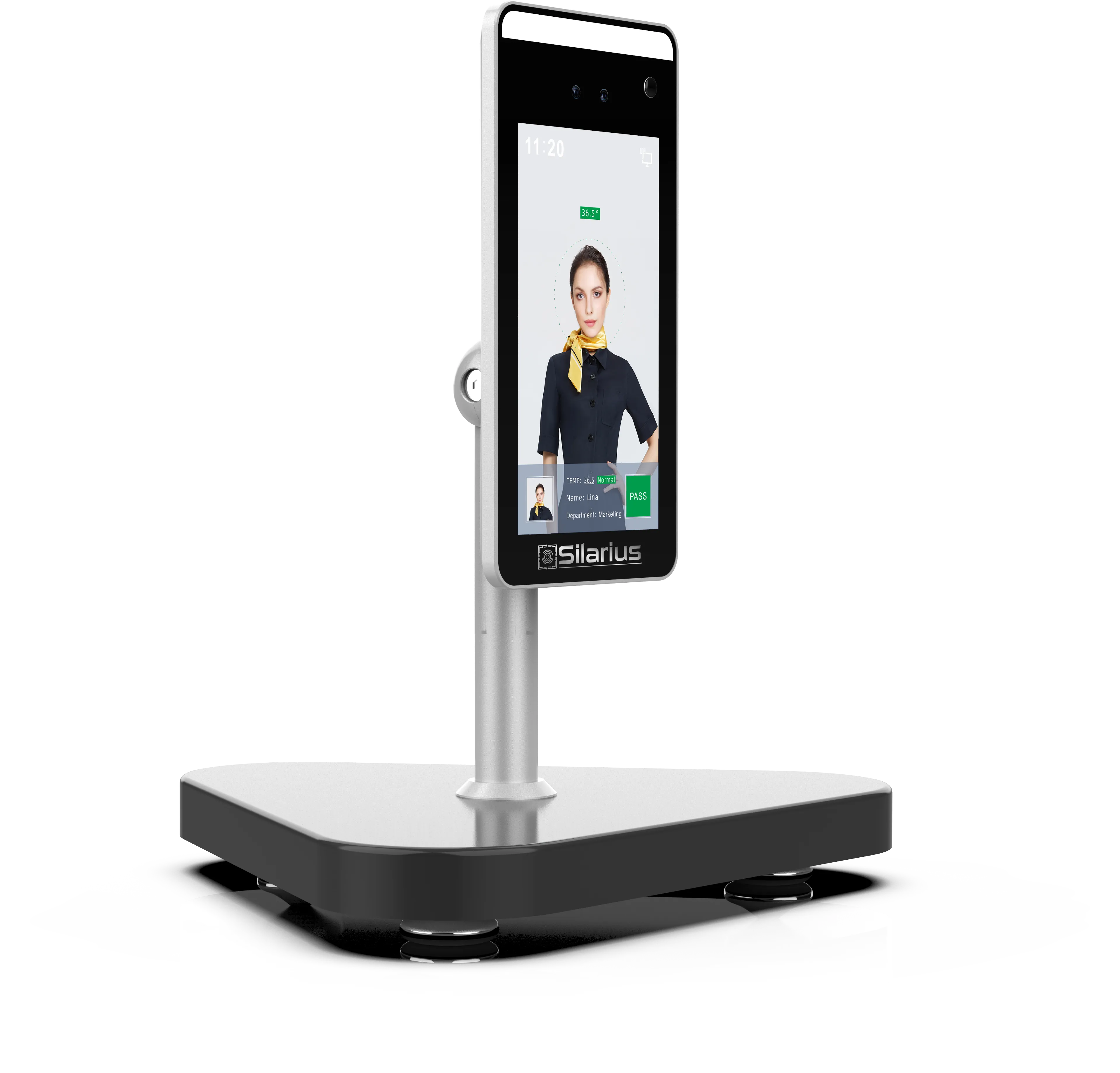 Silarius SIL-FRTEMP 7" Temperature Thermal Terminal with Face Recognition and Mask Detection (Table Stand Included) NDAA Compliant