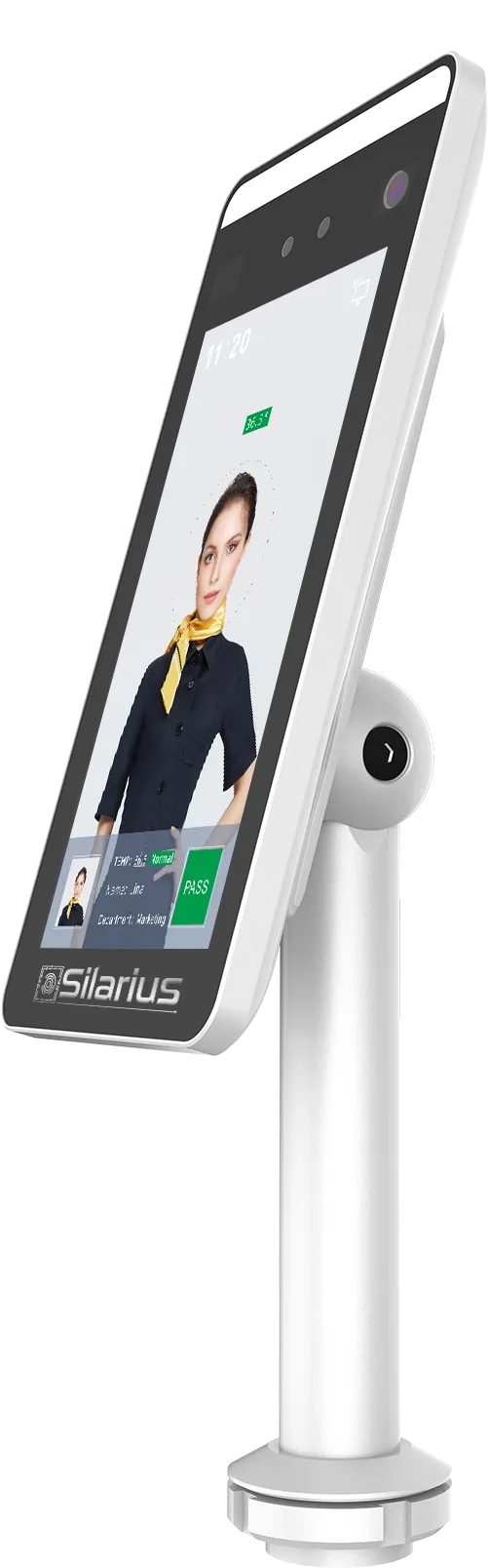 Silarius SIL-FRTEMP 7" Temperature Thermal Terminal with Face Recognition and Mask Detection (Table Stand Included) NDAA Compliant