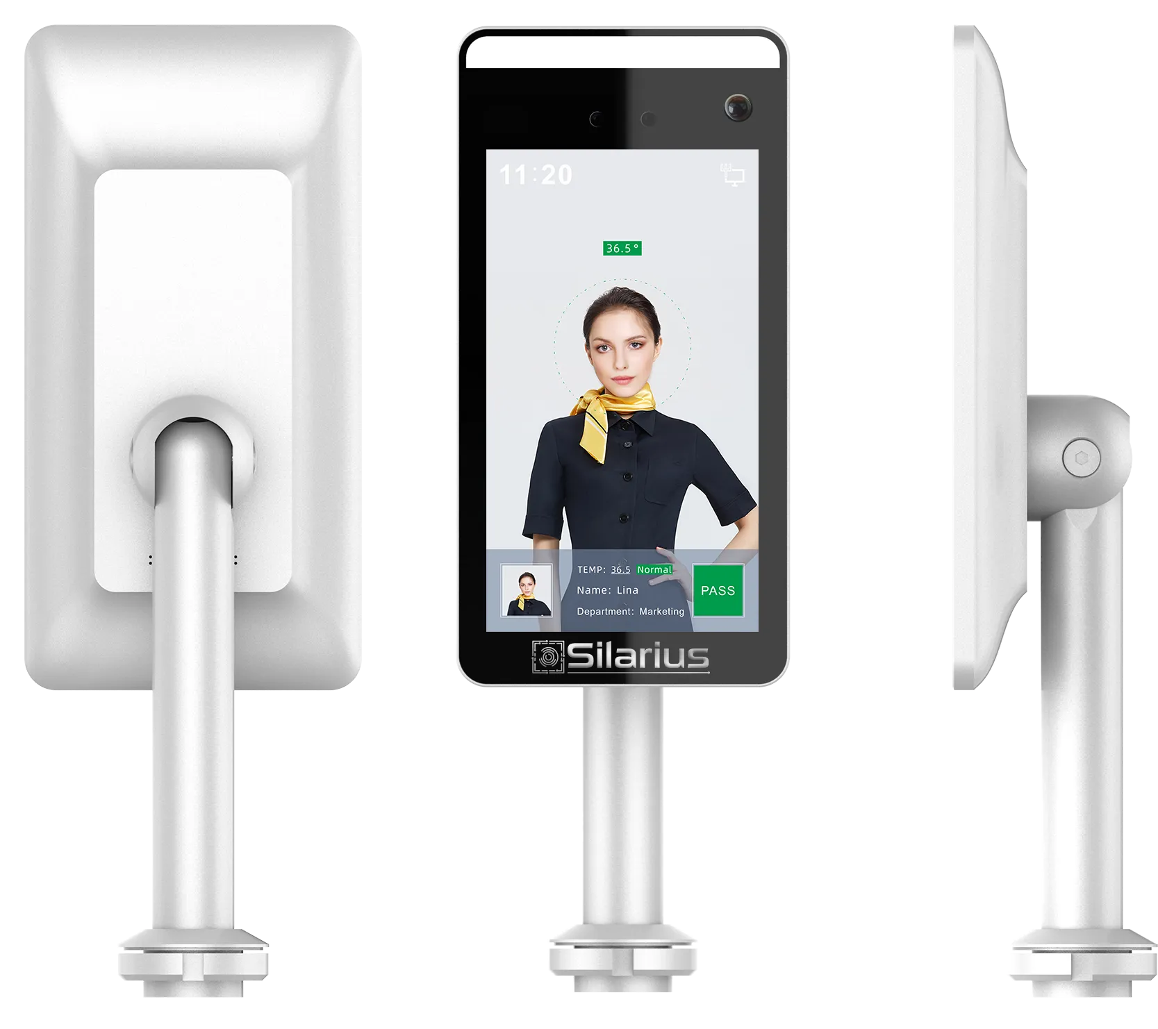 Silarius SIL-FRTEMP 7" Temperature Thermal Terminal with Face Recognition and Mask Detection (Table Stand Included) NDAA Compliant