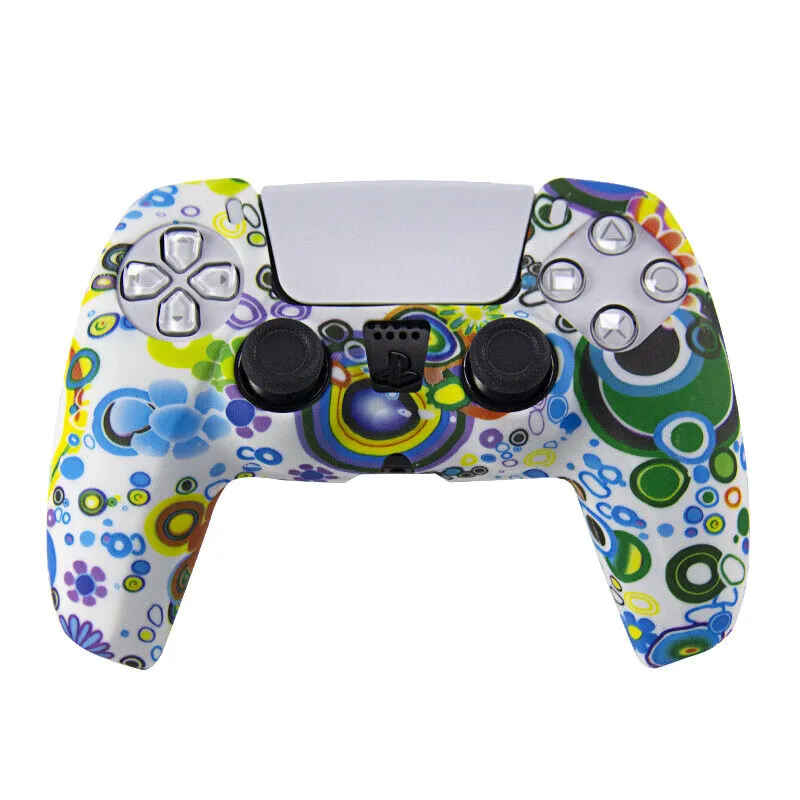 Silicone Cover For PS5 Controller Case Skin Cool Designs Extra Grip Selection