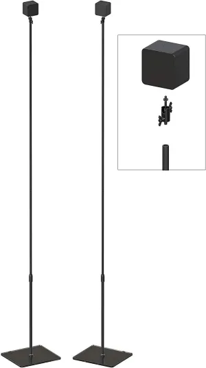 Skywin VR Concealed Wire Glass Stand - Compatible with HTC VR Sensors - Base Station for Vive Steam VR and Rift Constellation Sensors (2-Pack)